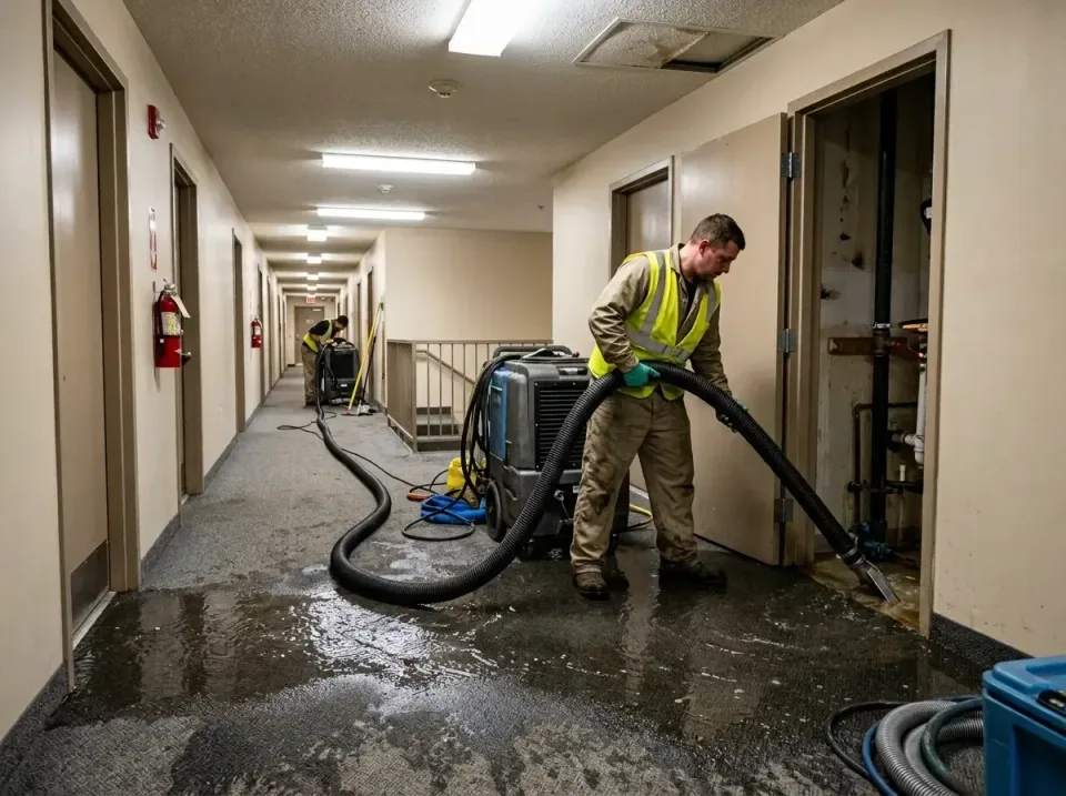 multi-unit-apartment-hallway-f-005 — frequently asked questions, Emergency Burst Pipe Water Extraction & Removal in Alpharet…